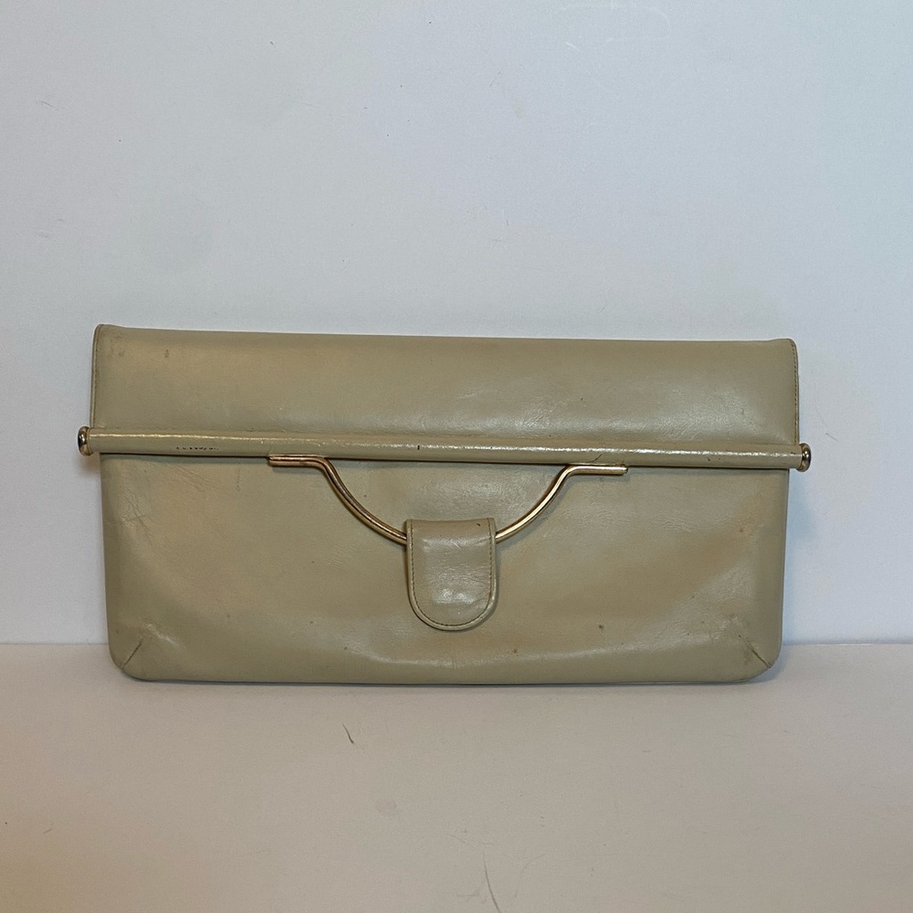 Vintage Original by Caprice Leather Beige Clutch